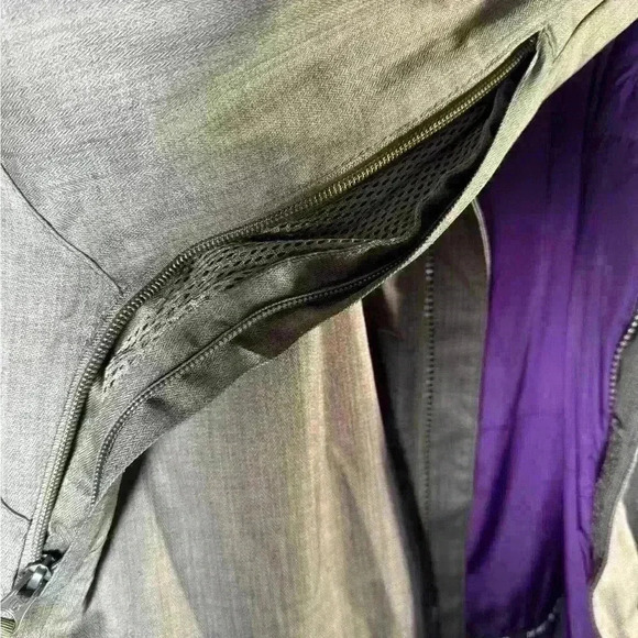 Burton White Collection Hunter Green Ski Jacket Purple Lining Medium DryRide - Picture 6 of 11